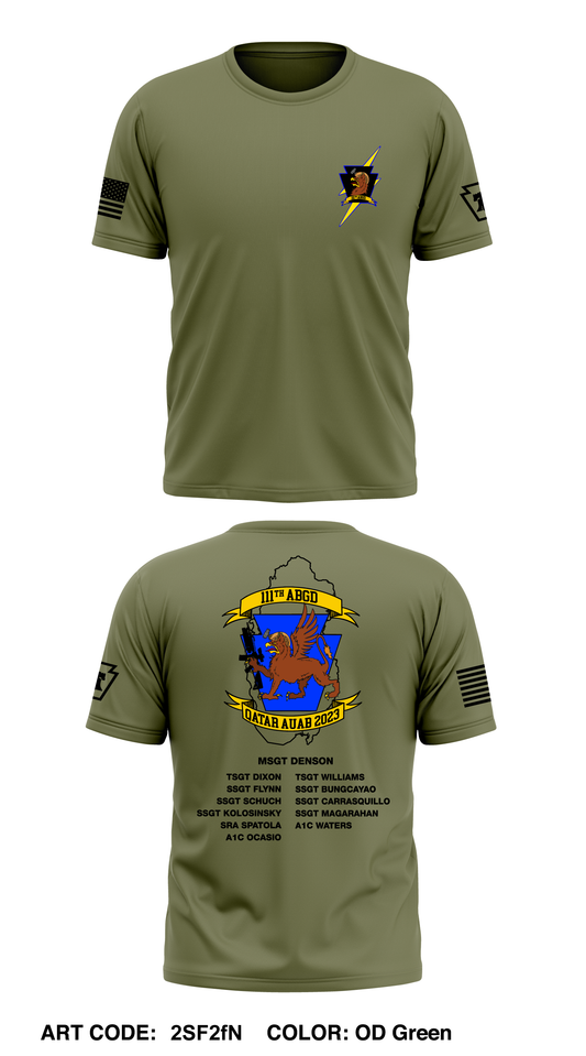 111th Security Forces Core Men's SS Performance Tee - 2SF2fN