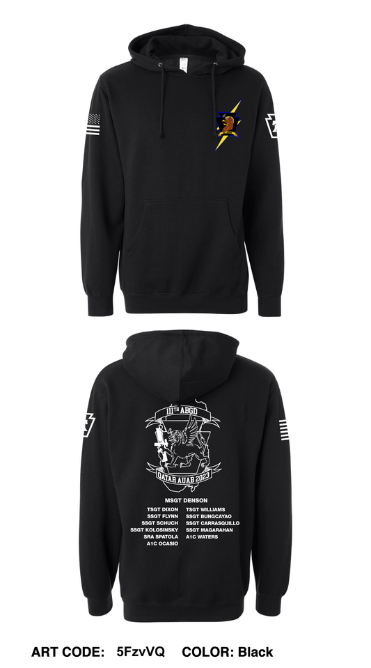 111th Security Forces Comfort Unisex Hooded Sweatshirt - 5FzvVQ