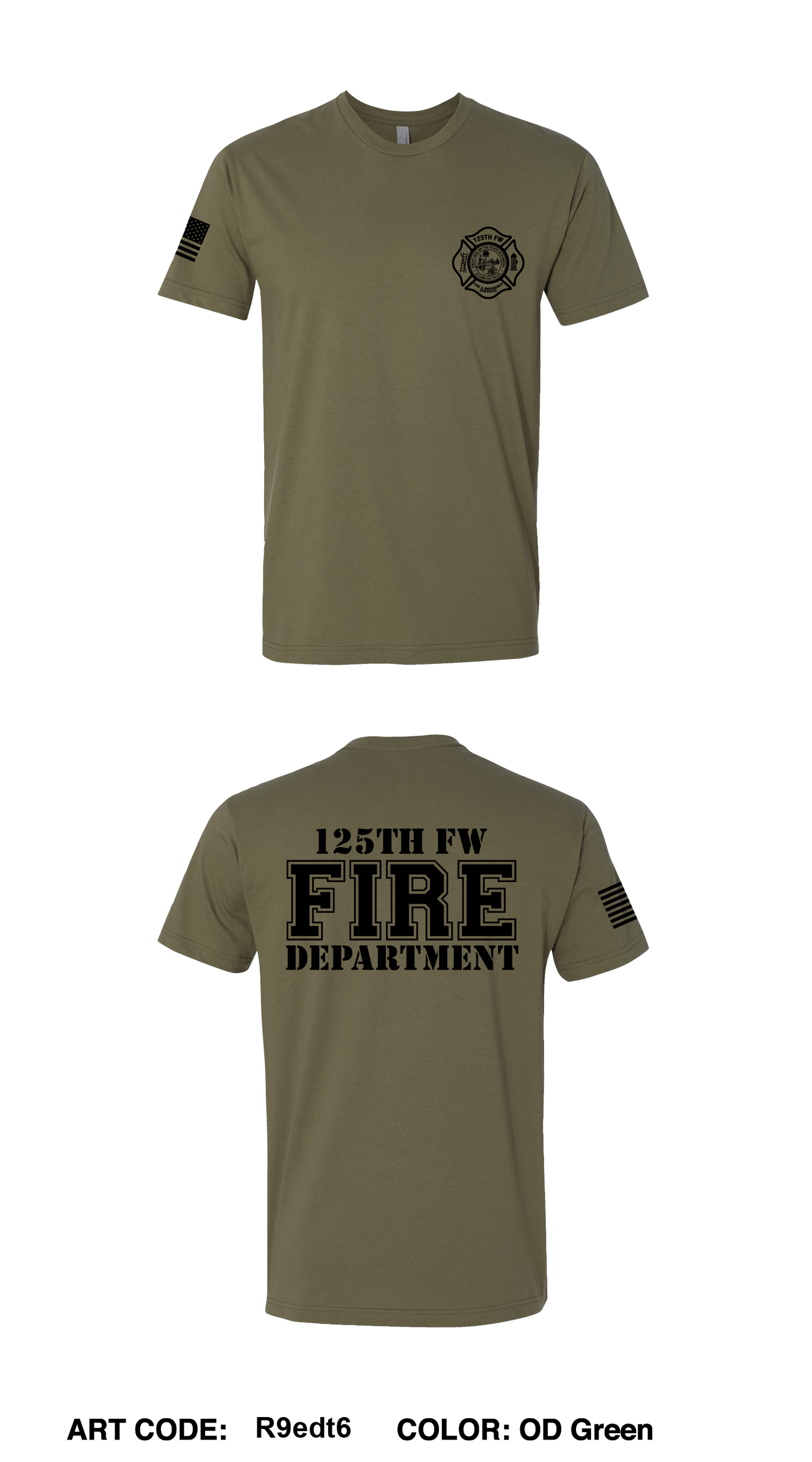 125th Fire & Emergency Services  Store 1 Comfort Unisex Cotton SS Tee - R9edt6