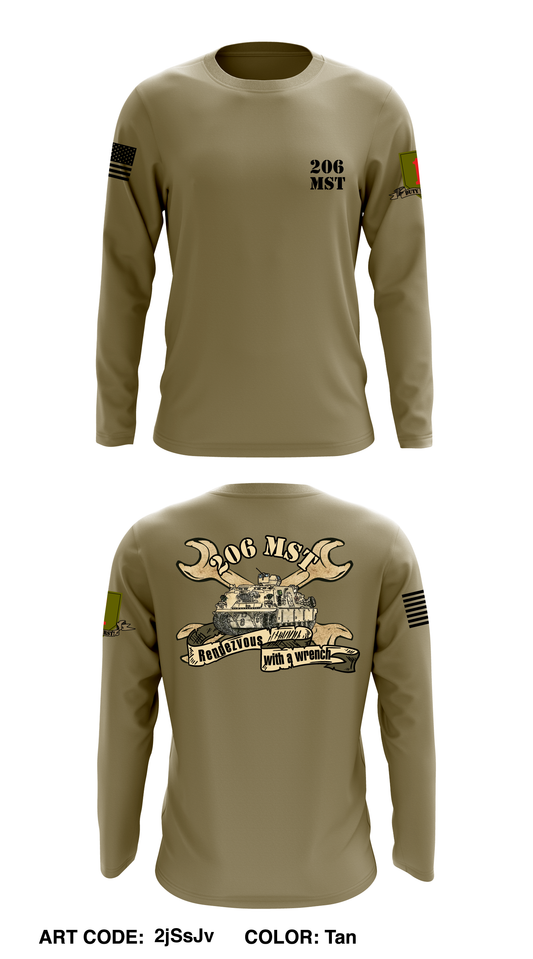 206th Maintenance Platoon Core Men's LS Performance Tee - 2jSsJv