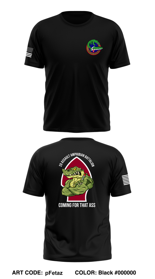 2d Assault Amphibian Battalion Core Men's SS Performance Tee - pFetaz