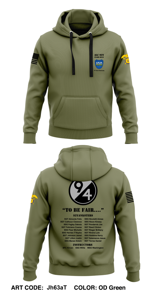 94th division  Core Men's Hooded Performance Sweatshirt - Jh63aT