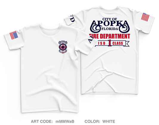 Apopka Fire Department Core Men's SS Performance Tee - mMMWaB