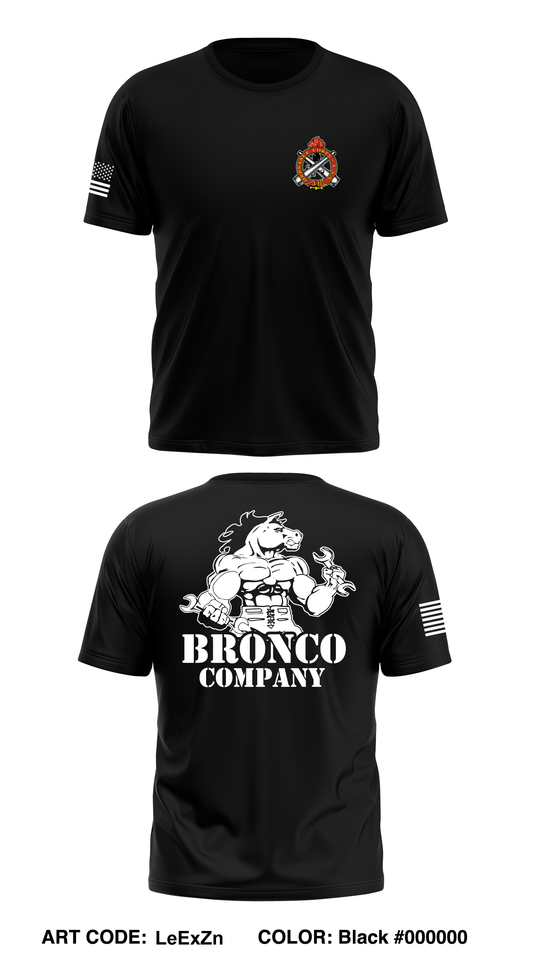 Bronco Company, 237 BSB Core Men's SS Performance Tee - LeExZn