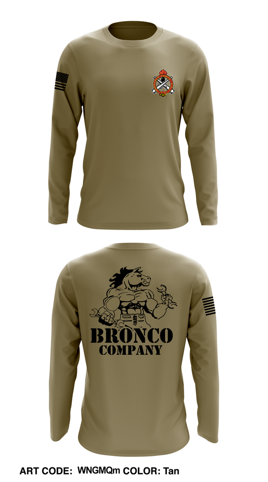 Bronco Company, 237 BSB Core Men's LS Performance Tee - WNGMQm