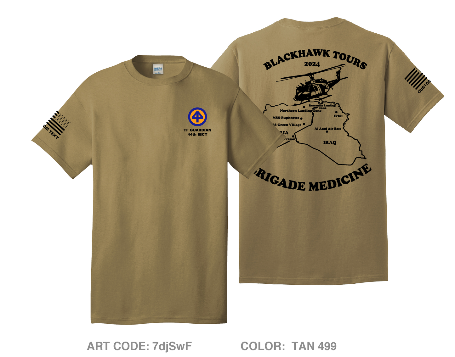 CUSTOM HHC 44Th IBCT (Medical Section) Comfort Unisex Cotton SS Tee - 7djSwF