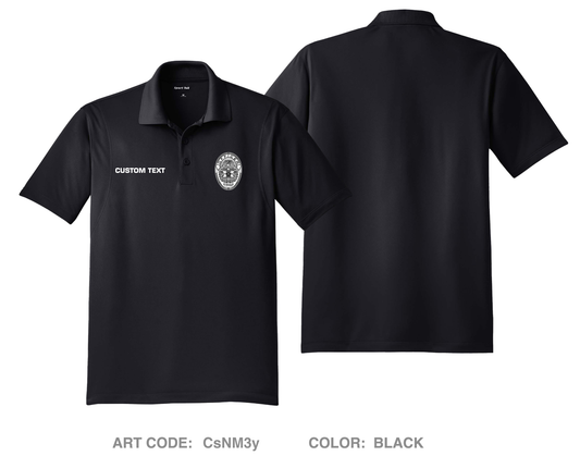 CUSTOM Cedar Park Police Department Hi-Tech Performance Men's SS Polo - CsNM3y