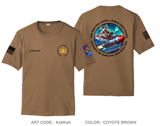 CUSTOM 49th Missile Defense Battalion Charlie Crew Hi-Tech Performance Unisex SS Tee - KsNhsh