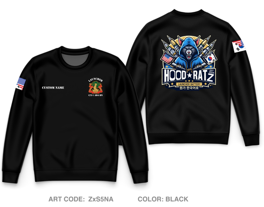 CUSTOM Launcher Platoon, C BTRY, 2-1 ADA BN Core Men's Crewneck Performance Sweatshirt - ZxS5NA