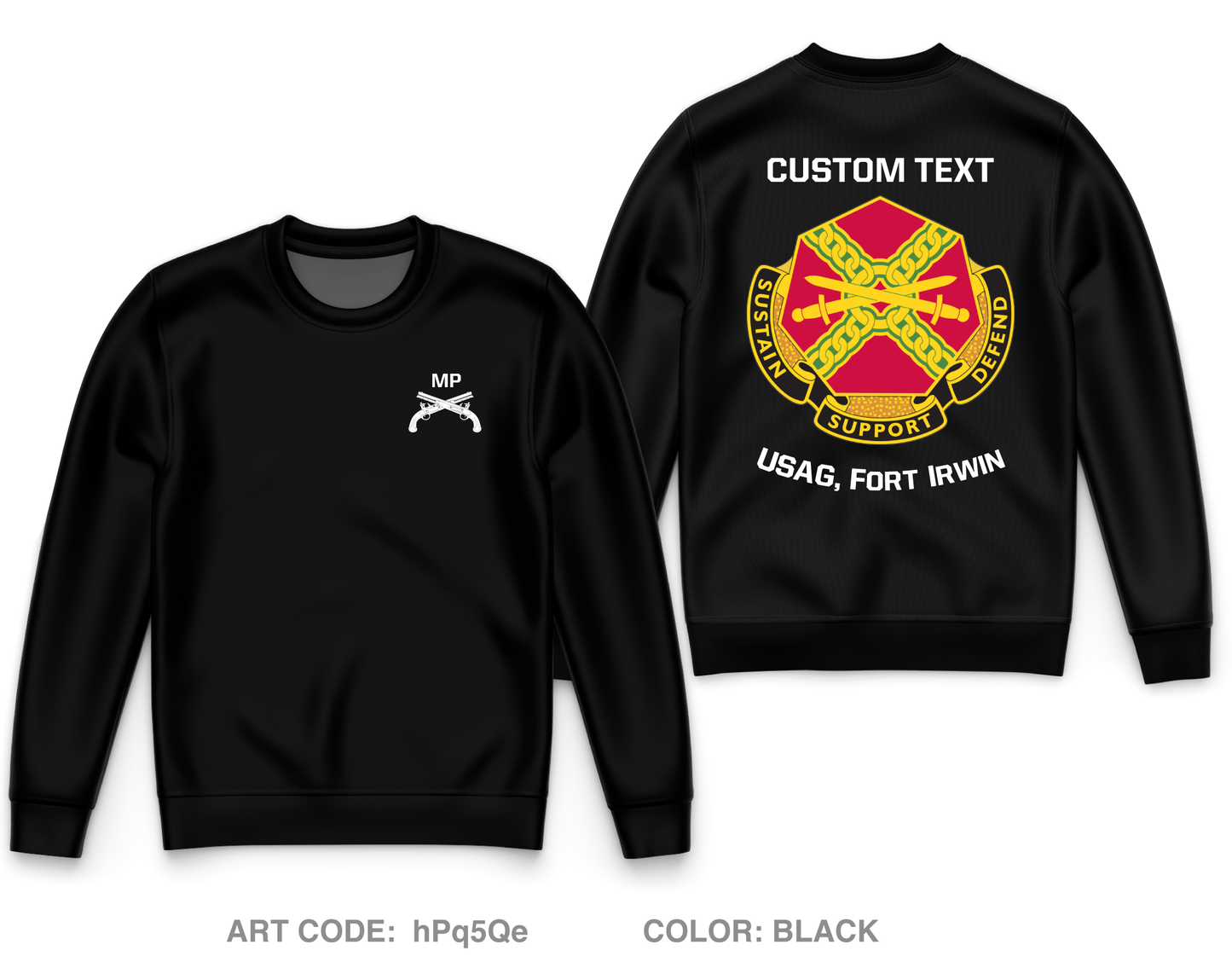 CUSTOM HHC, USAG, FICA Core Men's Crewneck Performance Sweatshirt - hPq5Qe