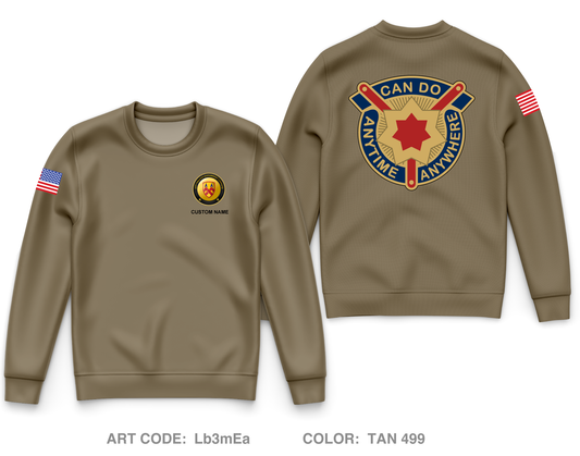 CUSTOM 377th TSC Core Men's Crewneck Performance Sweatshirt - Lb3mEa