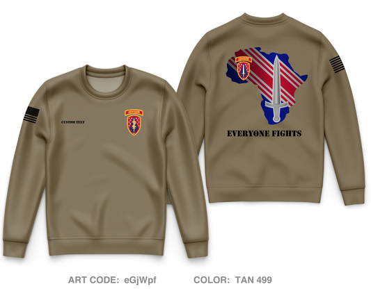 Custom 2D Security Force Assistance Brigade Core Men's Crewneck Performance Sweatshirt - eGjWpf