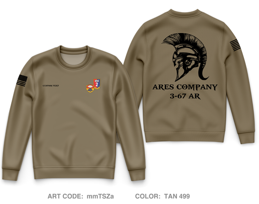 Custom A CO. 3-67 AR Core Men's Crewneck Performance Sweatshirt - mmTSZa