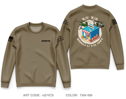 CUSTOM 1-102d CAV S1 Core Men's Crewneck Performance Sweatshirt - nZrVCS