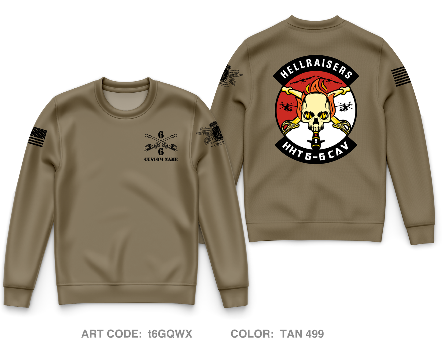 CUSTOM HHT Core Men's Crewneck Performance Sweatshirt - t6GQWX