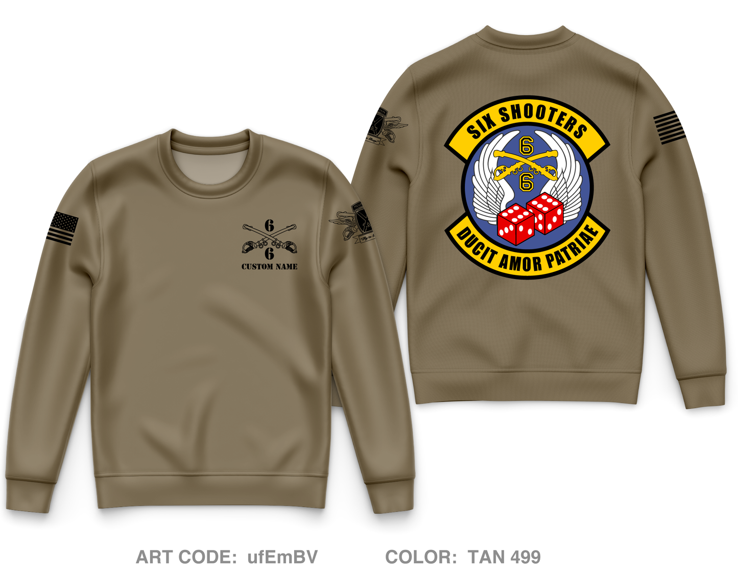 CUSTOM Squadron Core Men's Crewneck Performance Sweatshirt - ufEmBV