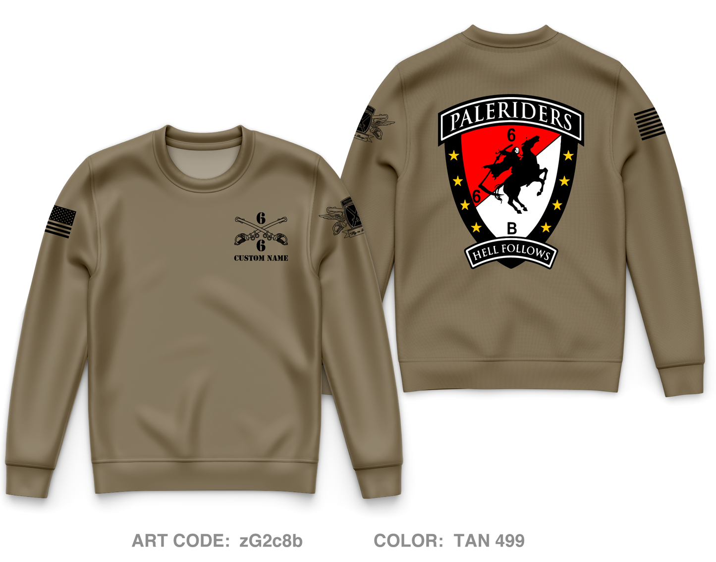 CUSTOM Bravo Troop Core Men's Crewneck Performance Sweatshirt - zG2c8b