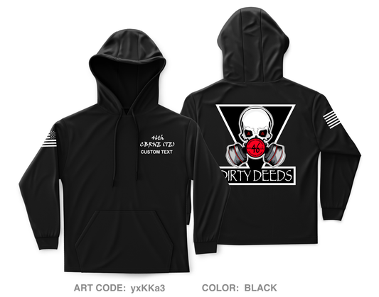 Custom 46th CBRNE (TE) Core Men's Hooded Performance Sweatshirt - yxKKa3