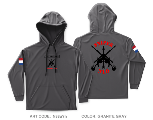 Custom NLD Sniper School Core Men's Hooded Performance Sweatshirt - N38uYh