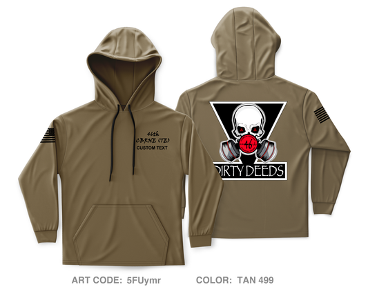 Custom 46th CBRNE (TE) Core Men's Hooded Performance Sweatshirt - 5FUymr