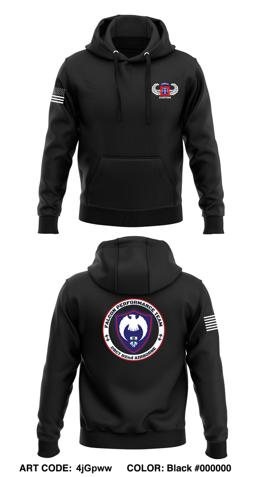 CUSTOM Falcon performance team 2bct 82nd airborne  Store 1  Core Men's Hooded Performance Sweatshirt - 4jGpww