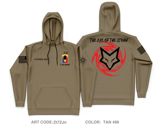 CUSTOM S-2 HHC, 1-124 INFANTRY, 53rd INFANTRY BRIGADE Core Men's Hooded Performance Sweatshirt - Zt7ZJn