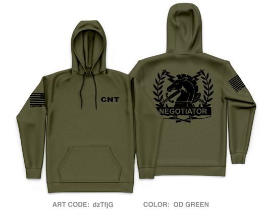 CUSTOM San Joaquin County Sheriff CNT Core Men's Hooded Performance Sweatshirt - dzTfjG