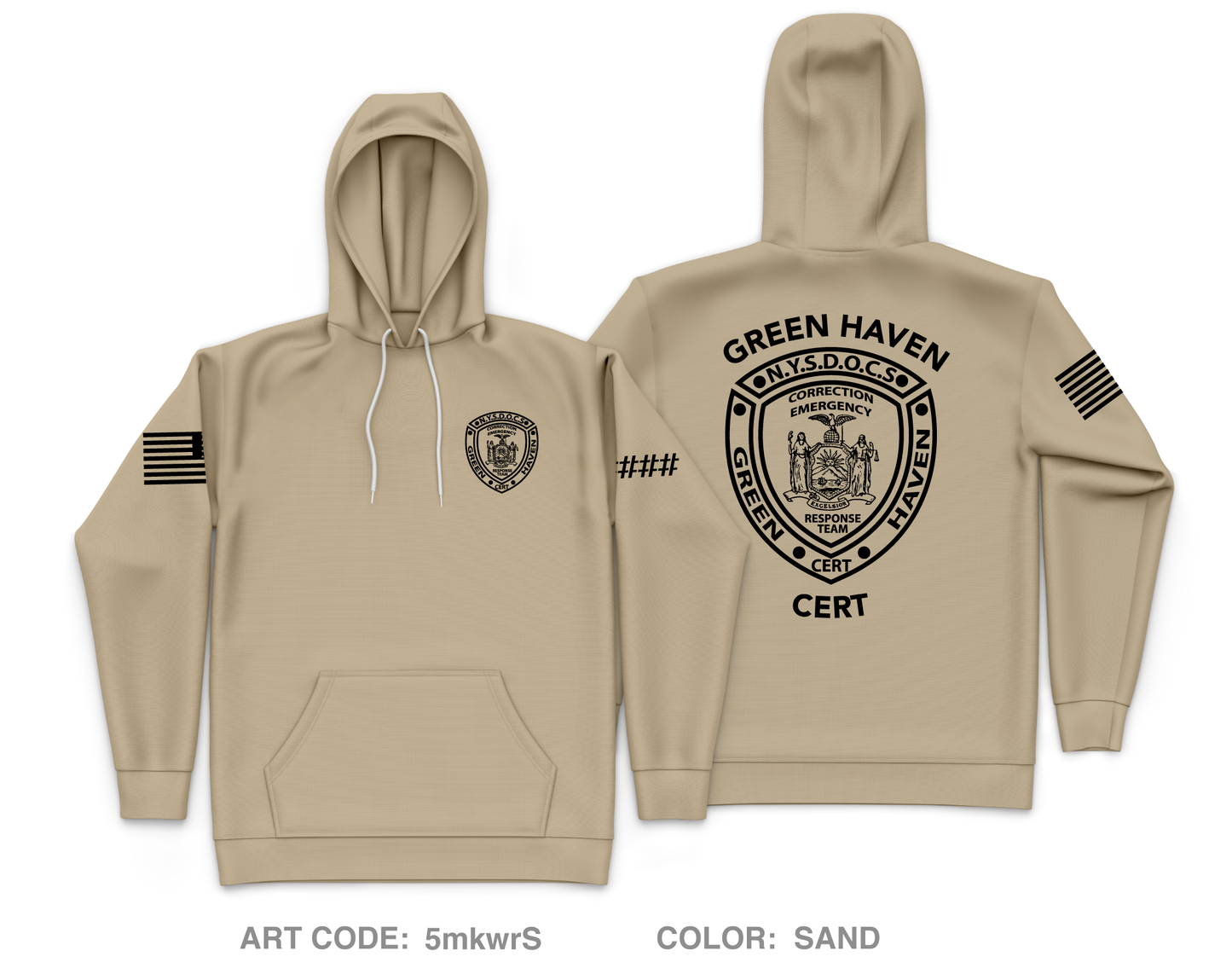 Green Haven CERT Core Men's Hooded Performance Sweatshirt - 5mkwrS