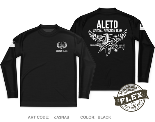 CUSTOM Advanced Law Enforcement Training Division (Fort Leonard Wood) Core Men's LS Flex Performance Tee - cA3NAd