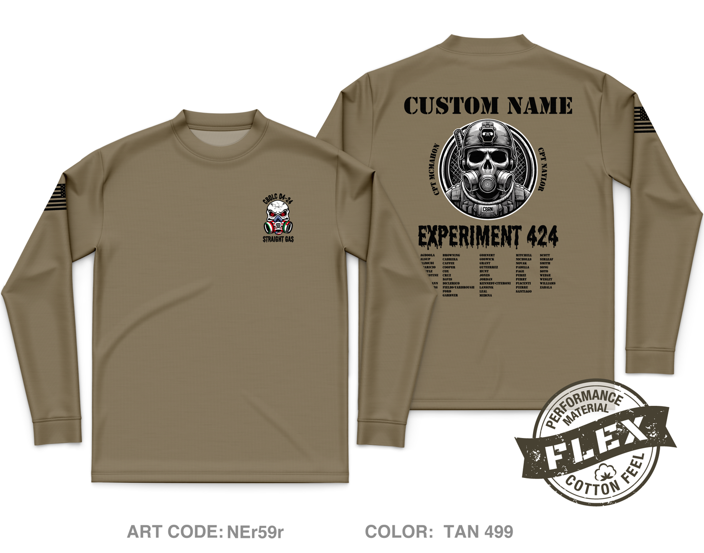 CUSTOM CBOLC 04-24 Core Men's LS Flex Performance Tee - NEr59r