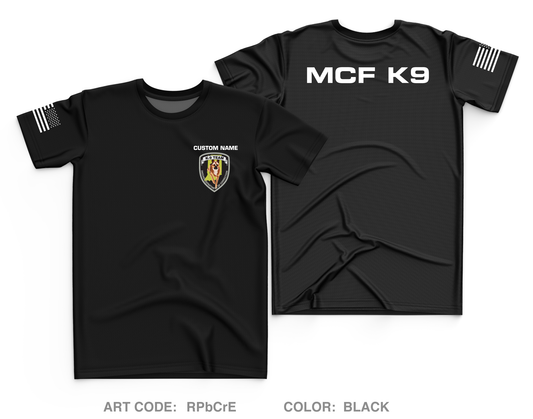 CUSTOM K9 Team Core Men's SS Performance Tee - RPbCrE