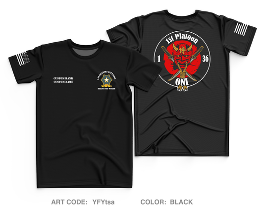 CUSTOM A CO, 1 BN, 36 IN REGT Core Men's SS Performance Tee - YFYtsa