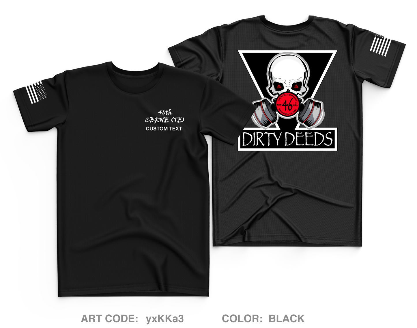 Custom 46th CBRNE (TE) Core Men's SS Performance Tee - yxKKa3