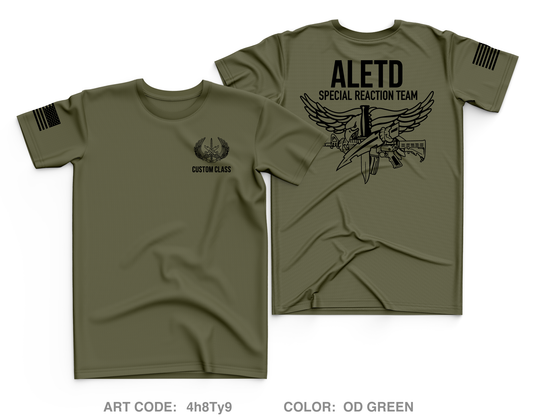 CUSTOM Advanced Law Enforcement Training Division (Fort Leonard Wood) Core Men's SS Performance Tee - 4h8Ty9