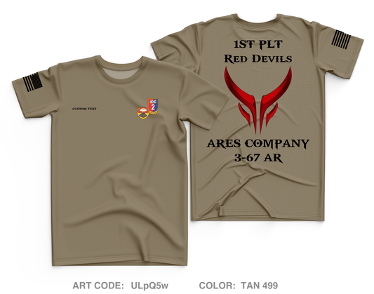 Custom A CO. 3-67 AR Core Men's SS Performance Tee - ULpQ5w