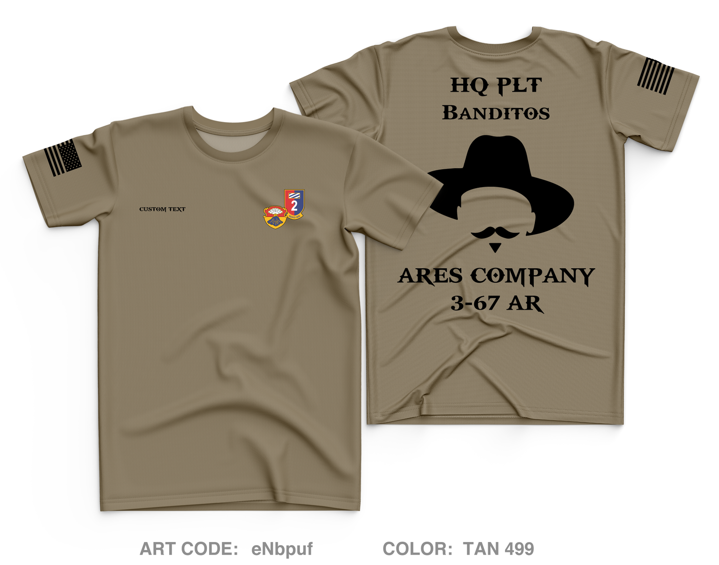 Custom A CO. 3-67 AR Core Men's SS Performance Tee - eNbpuf