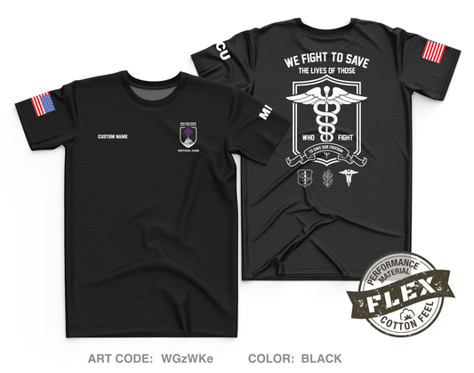 Custom WRNMMC Medical ICU Core Men's SS Flex Performance Tee - WGZWKe