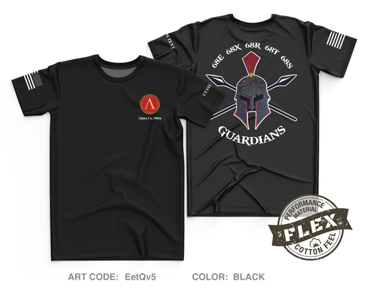 Custom A Co 188th Med BN Core Men's SS Flex Performance Tee - EetQv5