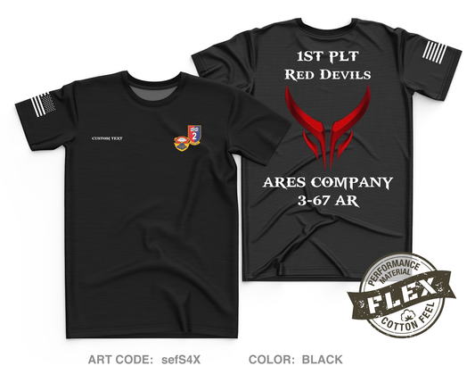 Custom A CO. 3-67 AR Core Men's SS Flex Performance Tee - sefS4X