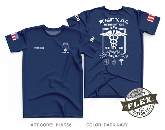 Custom WRNMMC Medical ICU Core Men's SS Flex Performance Tee - hLVRS6