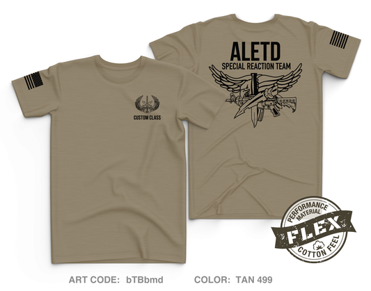 CUSTOM Advanced Law Enforcement Training Division (Fort Leonard Wood) Core Men's SS Flex Performance Tee - bTBbmd