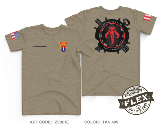 CUSTOM A Co, 6TH, 2ND Sfab Core Men's SS Flex Performance Tee - ZV3fHE