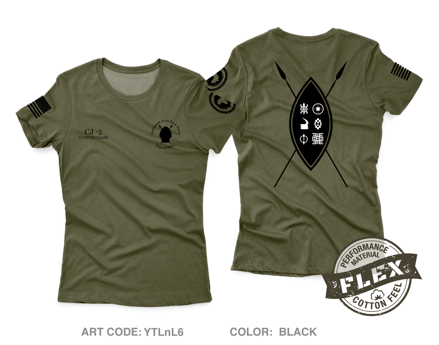 CUSTOM CJTF HOA CJ-2 Core Women's SS Flex Performance Tee - YTLnL6