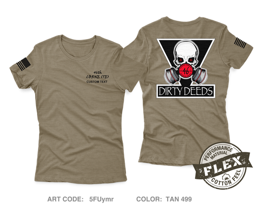 Custom 46th CBRNE (TE) Core Women's SS Performance Tee - 5FUymr