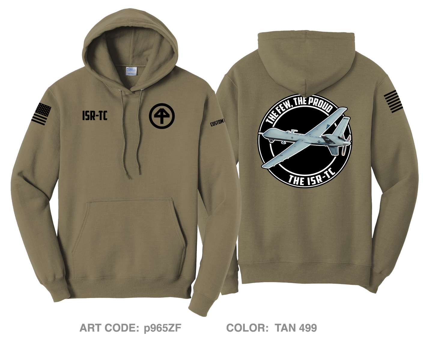 CUSTOM 44IBCT Comfort Unisex Hooded Sweatshirt - p965ZF