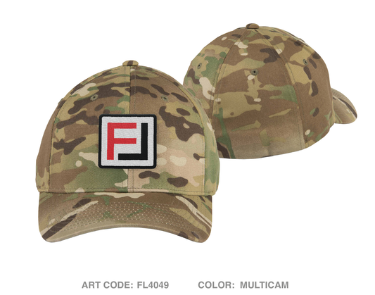 Frontline Equipment and Consulting Embroidered Flexfit Cap - FL4049 Multicam