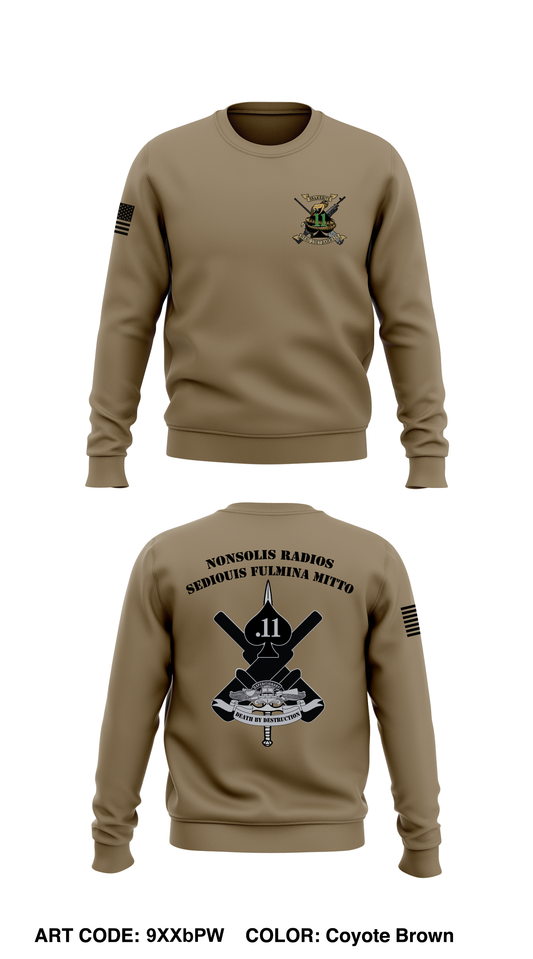 MESG-2 N8 Weapons Department Core Men's Crewneck Performance Sweatshirt - 9XXbPW