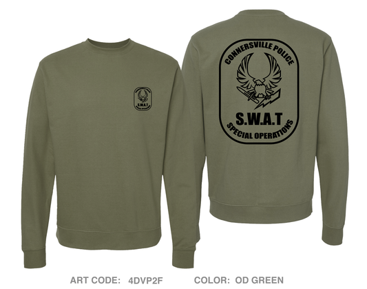 Connersville SWAT Comfort Unisex Crewneck Sweatshirt - 4DVP2F