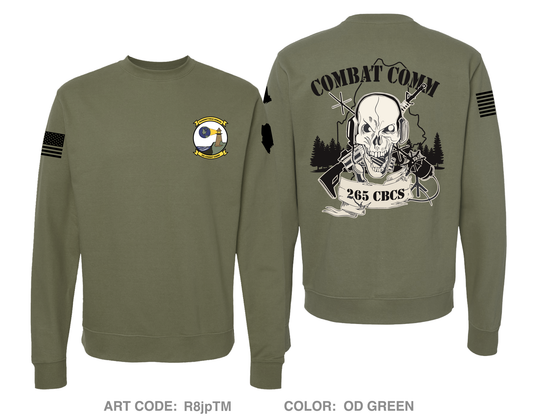 265 COMBAT COMMUNICATIONS SQUADRON Comfort Unisex Crewneck Sweatshirt - R8jpTM