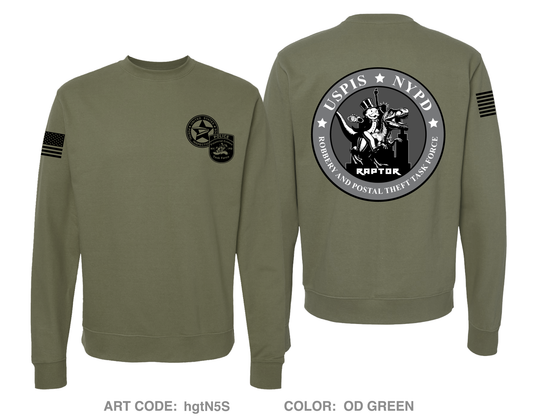 USPIS|NYPD RAPTOR Task Force Comfort Unisex Crewneck Sweatshirt - hgtN5S